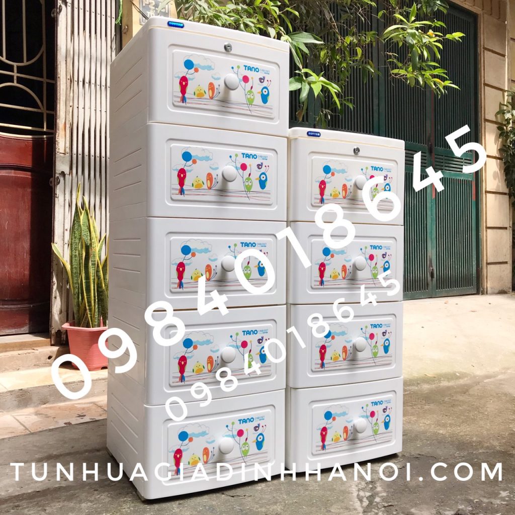 TỦ NHỰA TANO DUY TÂN 5 TẦNG MÀU TRẮNG