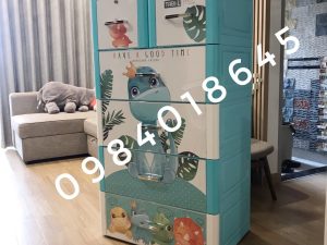 TỦ NHỰA DUY TÂN TABI L KHỦNG LONG XANH