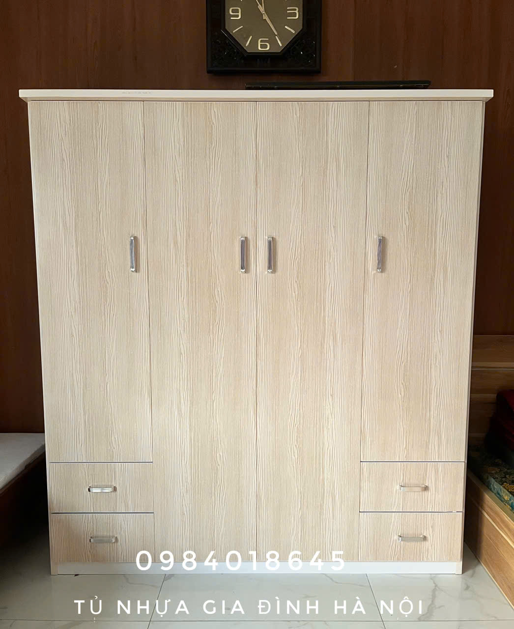 TỦ QUẦN ÁO NHỰA 3 BUỒNG